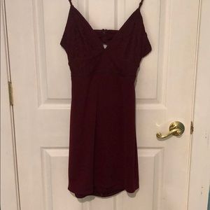 Burgundy lulus dress